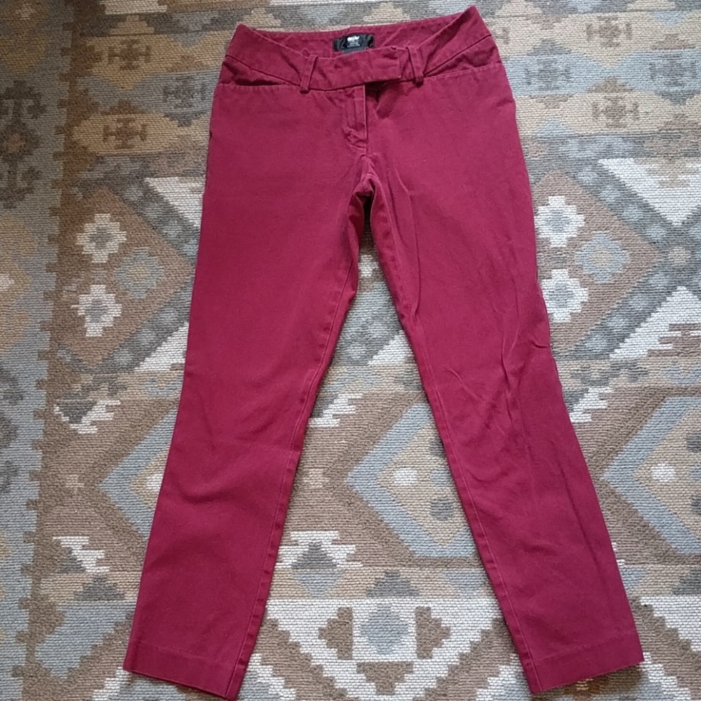 Red Business Casual ankle pants